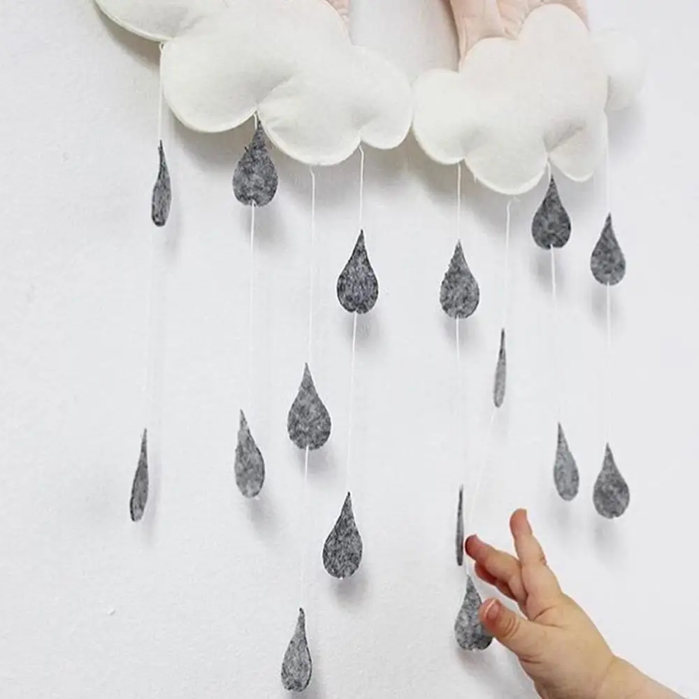 Decoratieve speelgoed wolk regendruppels geschenken schattige doek wieg tent kleuterschool mobiele opknoping fotografie training|Наборы