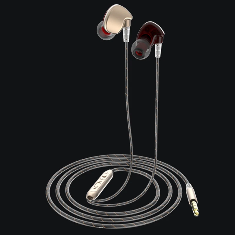 Наушники-вкладыши проводное 3,5 мм С микрофоном для телефона DJ Mp3 спортивные наушники вкладыши Водонепроницаемый и впитывает пот и проводные наушники