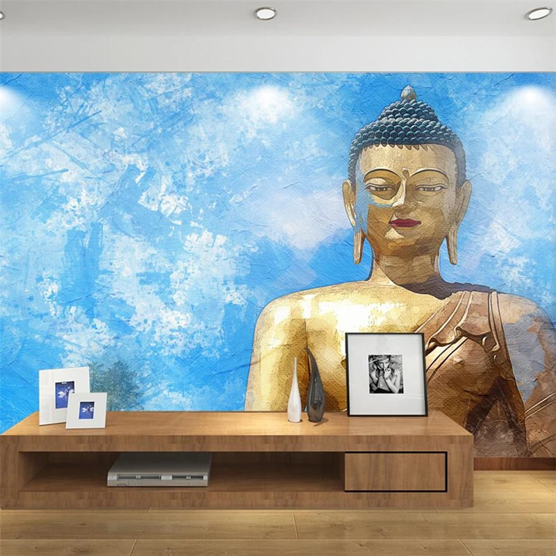 Обои для гостиной wellyu Thai Buddha Foguang блестящие обои спальни|Обои| |