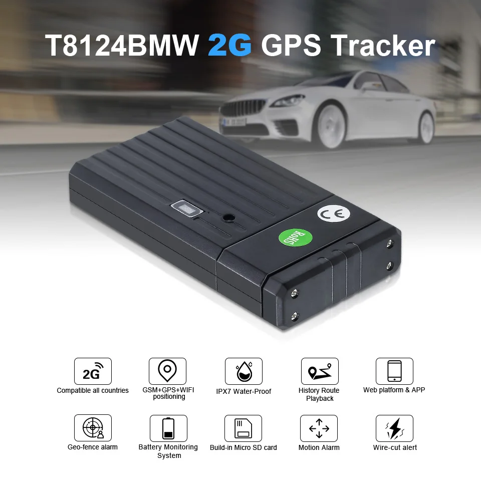 Автономный регистратор данных Автомобильный gps трекер без sim-карты Rastreador Veicular 350mAh Резервный аккумулятор локатор