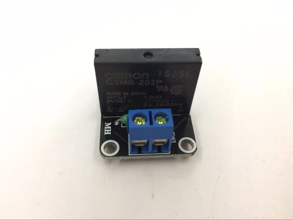 Твердотельный релейный модуль OMRON SSR 5 В, 1 канал, 240 в, 2 А, резистивный плавкий предохранитель