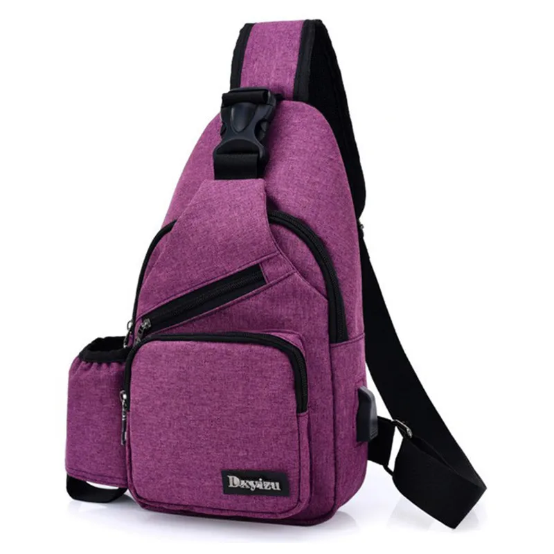 

New Arrival Oxford Men Chest Pack Single Shoulder Strap Back Bag Crossbody Bags for Women Sling Shoulder Bag Pack Travel