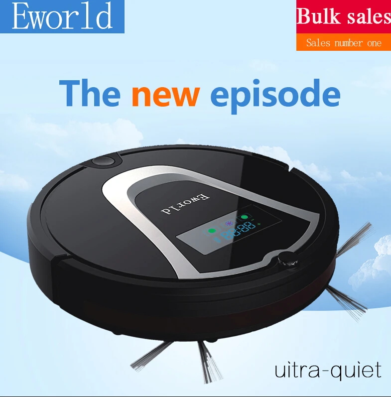 

Eworld robot vacuum cleaner with Auto recharge,Auto-cleaning, Anti-fall sensor,cordless vacuum cleaner with Cleaning brush