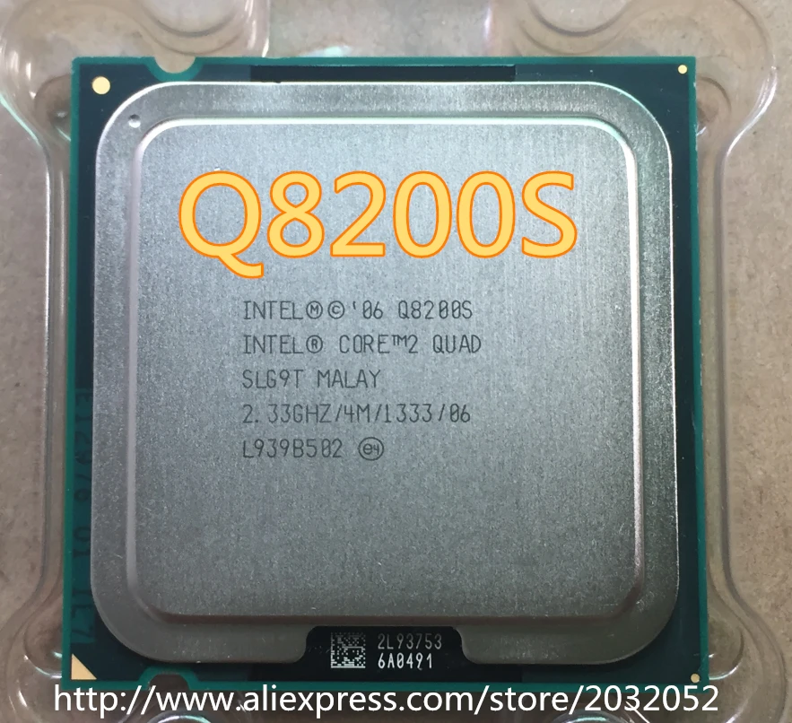 Процессор lntel Core 2 Quad Q8200S q8200s разъем 775/2 33 ГГц FSB 1333 МГц 45 нм 65 Вт четырехъядерный