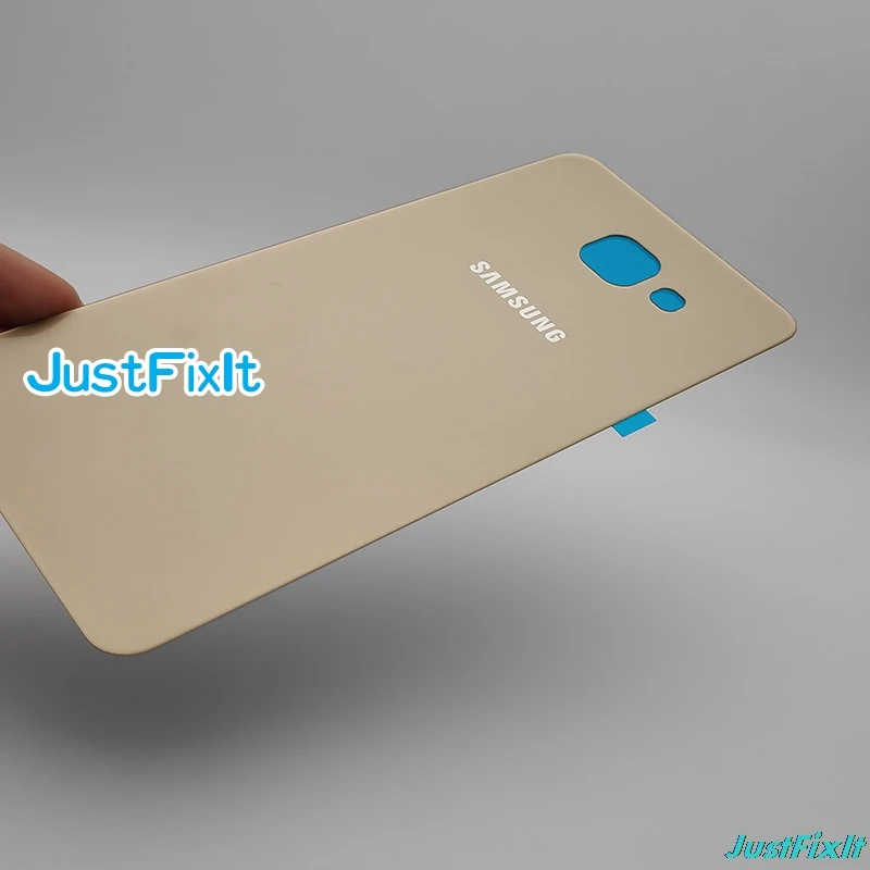 Для SAMSUNG Galaxy A7 2016 A710 A710F A710H задняя крышка для аккумулятора Дверь Задняя стеклянная