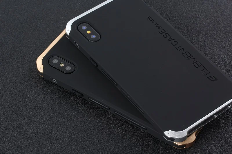 Случай для iPhone X 10 7 Plus чехол s Роскошный Алюминиевый бампер PC задняя крышка протектор для iPhone X чехол s сумка для телефона