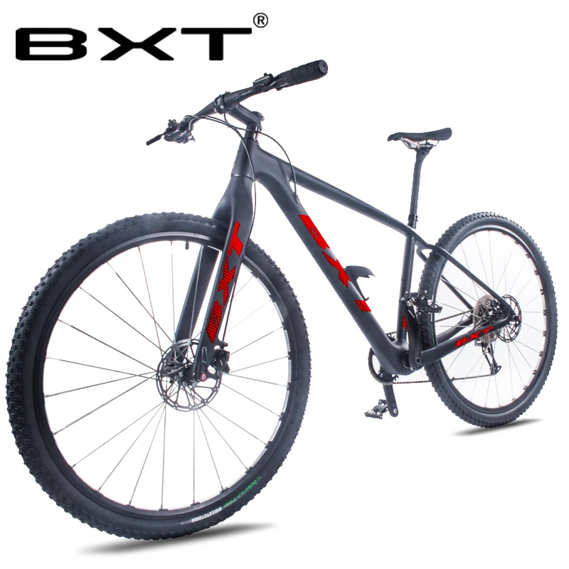 BXT 29 дюймов велосипед новый полный углеродный горный 29er сквозная ось рама 11*1
