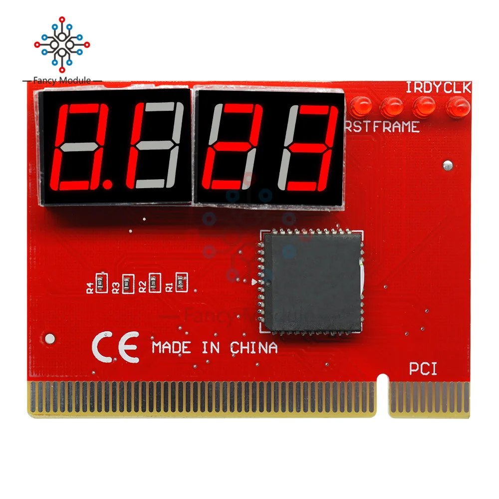 4 цифровых PCI карты ПК анализатор диагностика материнской платы тест на почту