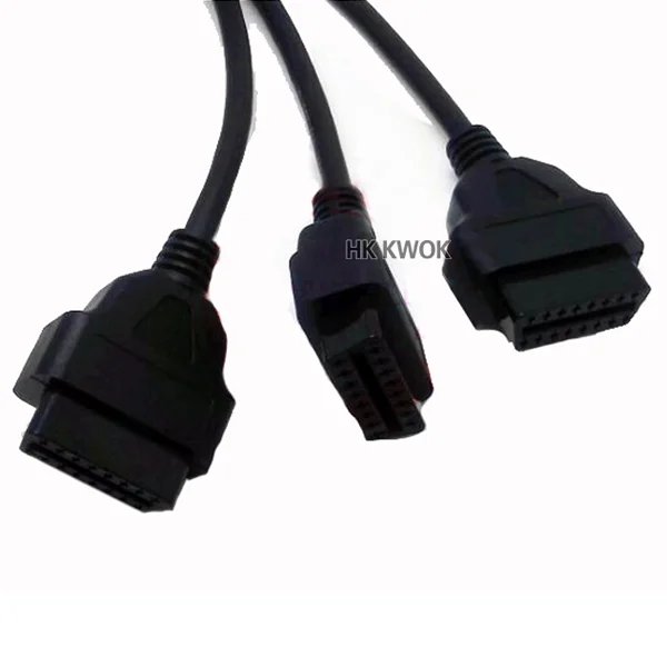 Новый 16 Pin OBD2 от 1 до 3 провода M 3F прямоугольный 16pin удлинитель OBD 2 OBDII