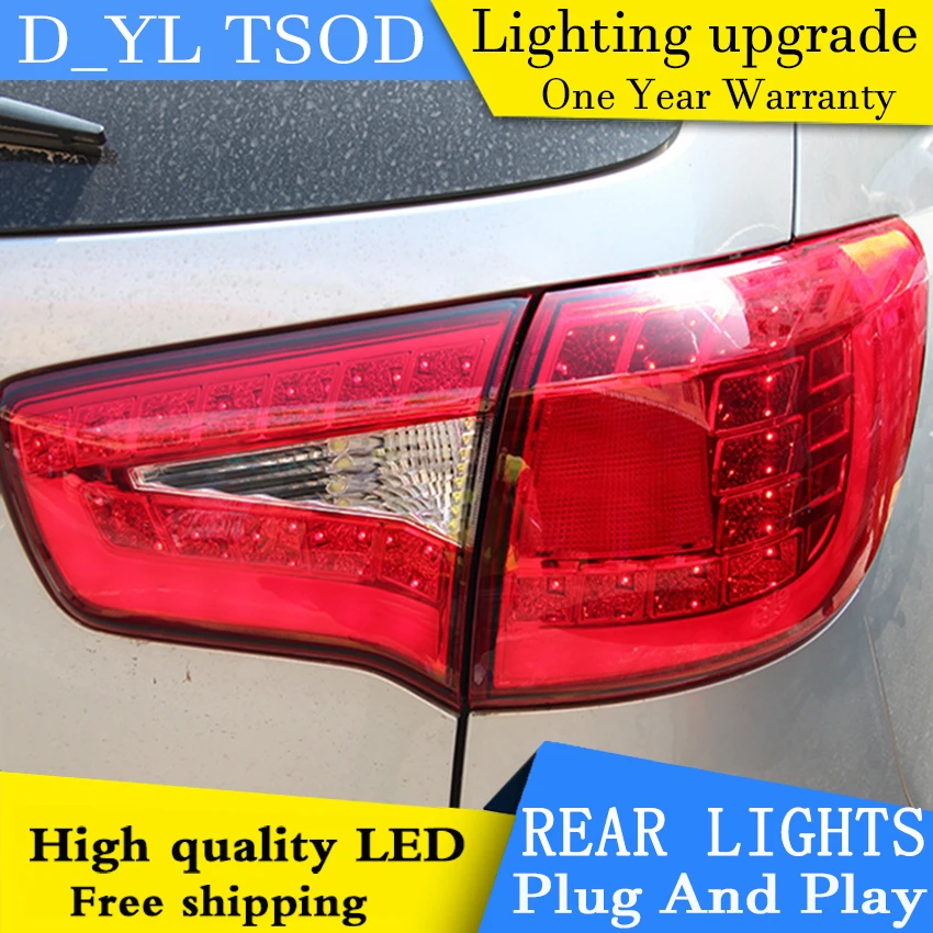 Автомобильный Стайлинг для Kia Sportage R задних сигнальных огней 2011 2014 светодиодный