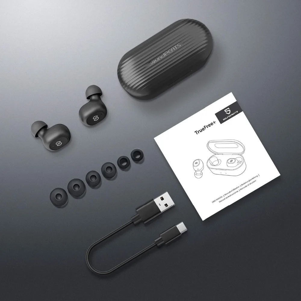 SoundPEATS True беспроводные наушники 5,0 Bluetooth наушники-вкладыши стерео Беспроводная гарнитура с микрофоном бинауральные звонки