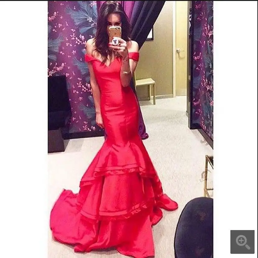 Скромный арабский Королевский синий/красный Русалка 2017 платья для выпускного