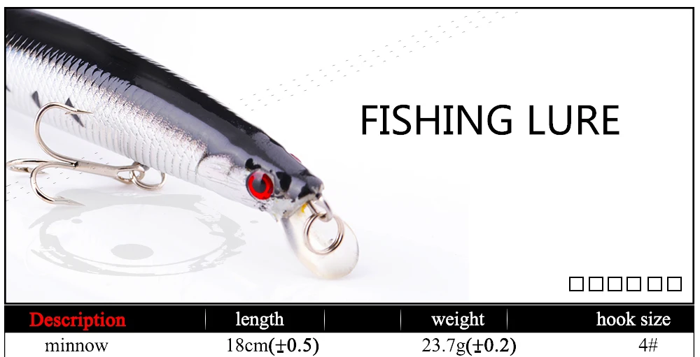 FISH KING, приманка для рыбалки, гольян, жесткая приманка, воблер, приманка для окуня, плавающая приманка, аксессуары для рыбалки, 3D, для глаз, медленная плавающая заглушка, Topwater711