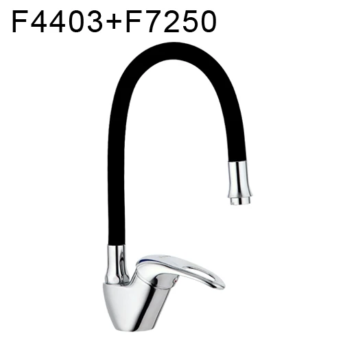 F4403F7250 Frap Кухня кран Новое поступление 6 цвет силикагель нос любой направление вращения холодной и горячей воды смеситель Torneira Cozinha - Цвет: F4403F7250