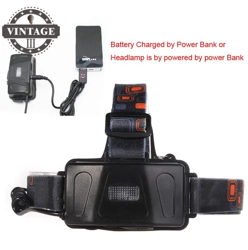 3T6 светодиодный RJ5000 перезаряжаемая головная лампа 8000 люменов фара охотничья