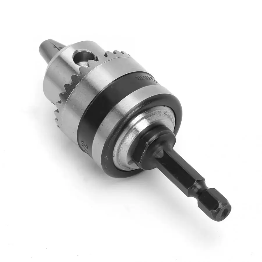Light Hand Wrench Drill Chuck 0.6-6MM 3/8-24UNF + 1/4 Hex Head 3/8 Thread Extension Rod Conveter | Инструменты