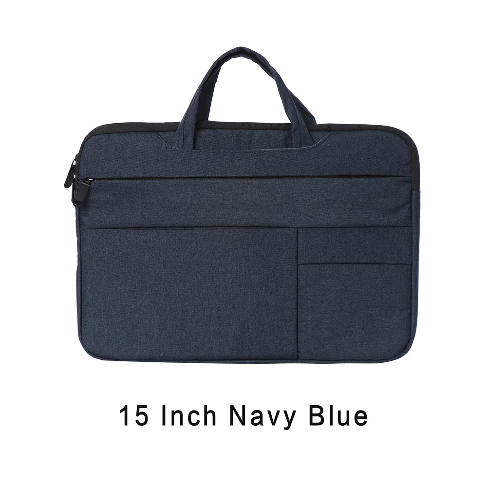 15 inch navy blue Модный портативный чехол для ноутбука, сумка для компьютера, женская и мужская сумка для Apple, lenovo, ASUS, sony, samsung, hp, DELL, держатель для файлов - Цвет: 15 inch navy blue