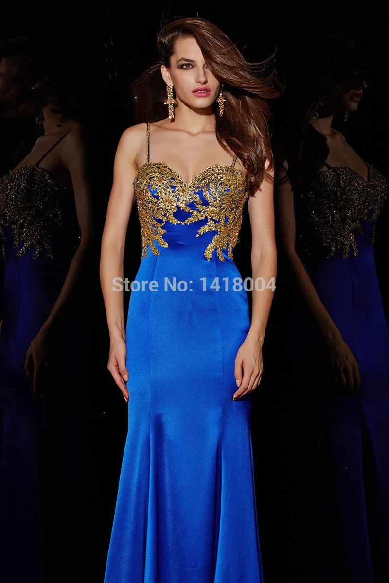 6A-2015 new sweetheart mermaid prom gowns sexy sequins spaghetti strap beading colorful retro evening dress party dresses | Свадьбы и