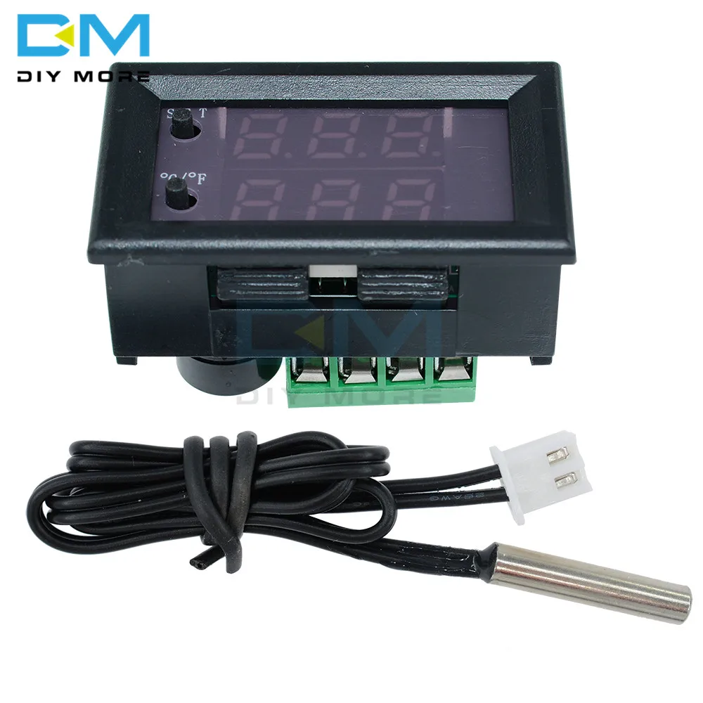 СВЕТОДИОДНЫЙ цифровой термостат W1209WK W1209 WK DC 12V с контролем температуры термометр