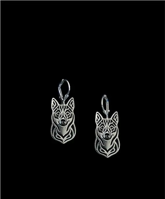

Wholesale Unique Handmade Hiphop Style Swedish Vallhund Earrings Girl Gift Jewelry Drop Earrings--12pairs/Lot