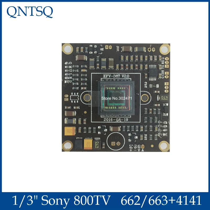 1/" sony 663+ 4141 662+ 4141 Effio-V CCD печатная плата 800TVL освещение 0,0003 люкс для CCTV аналоговая WDR камера