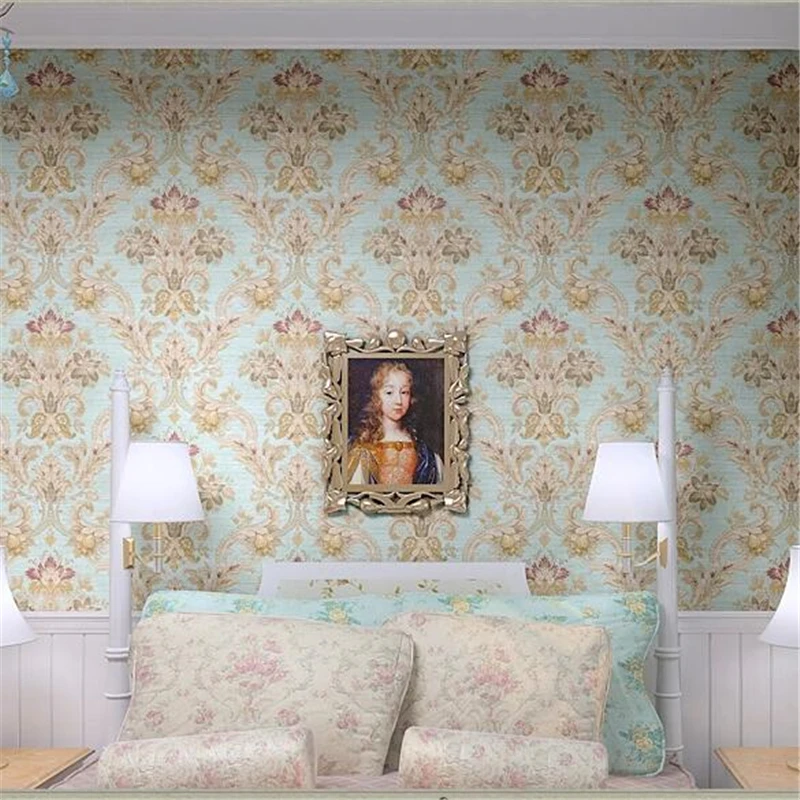 Винтажная Европейская Дамасская настенная бумага wellyu экологически чистая