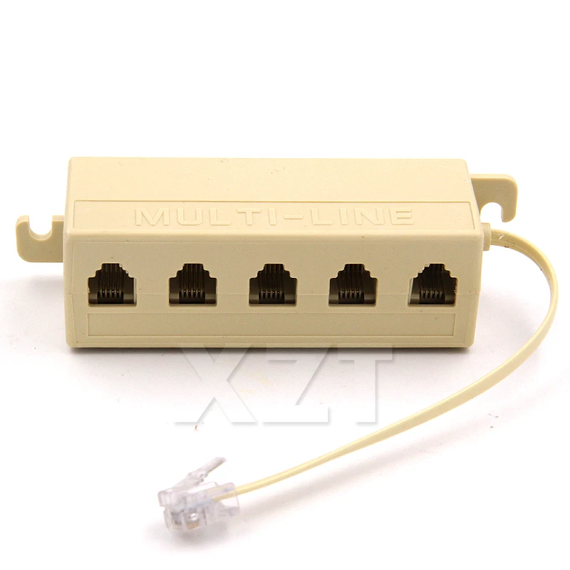 1 шт. Новый RJ11 6P4C Джек до 5 мама телефонный кабель Линия Y сплиттер удлинитель