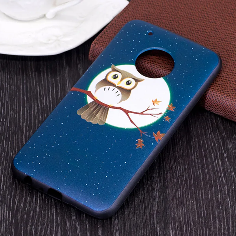 Модные мягкие силиконовые чехлы из ТПУ с 3D рисунком для Motorola MOTO G5 Plus милый чехол