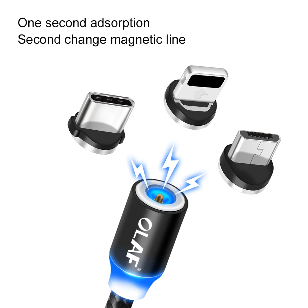 OLAF 1 м Магнитный Micro usb Тип C кабель Быстрая зарядка телефон зарядное устройство