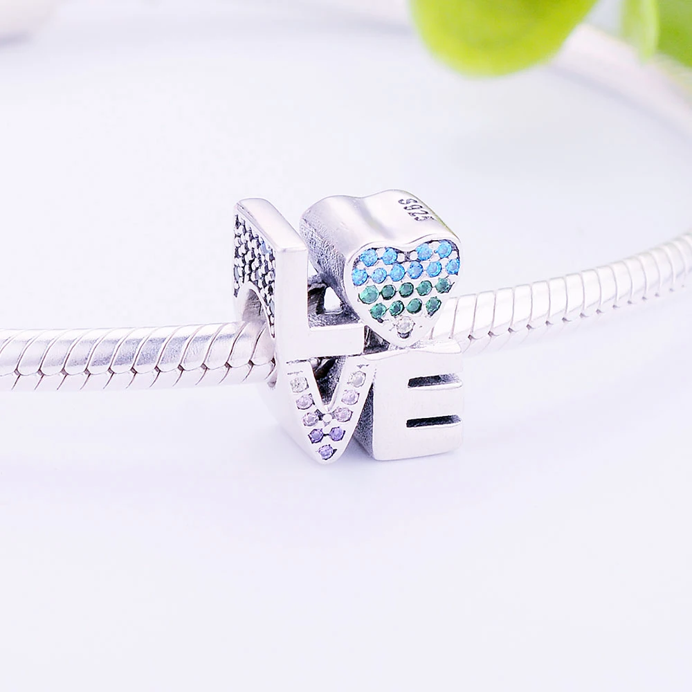 Медные бусины Pandora подвеска для браслета best Mama полностью настоящая любовь