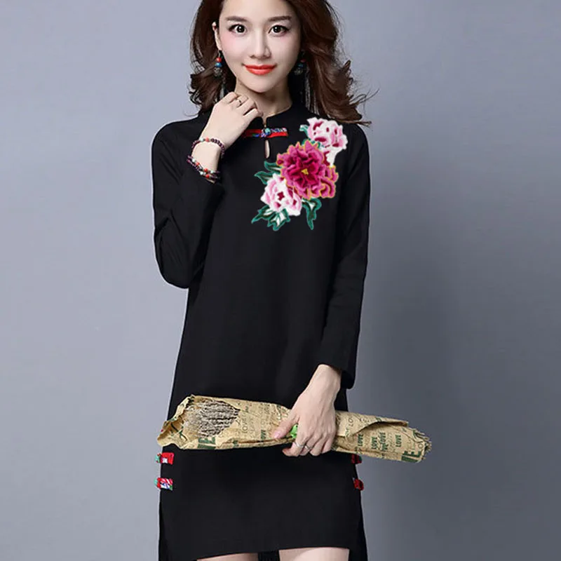 3D flowers Embroidery patch parches sew on dress coat bag applique Clothing accessories bordados para ropa DIY | Дом и сад
