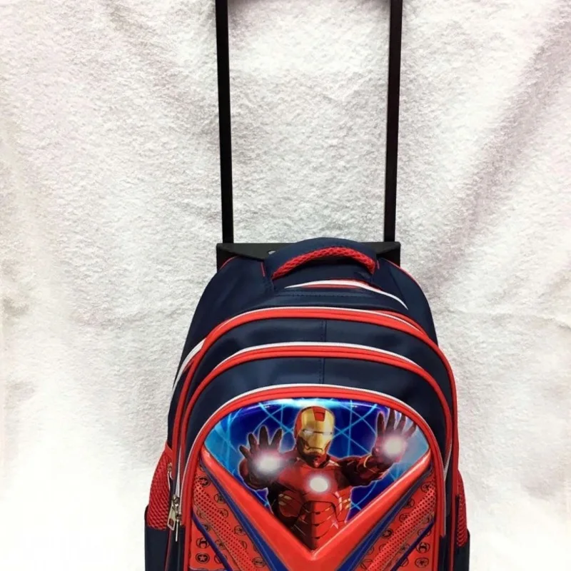 Новые начальные сумки-тележки для школы IronMan Человек-паук Бэтмен детский аниме