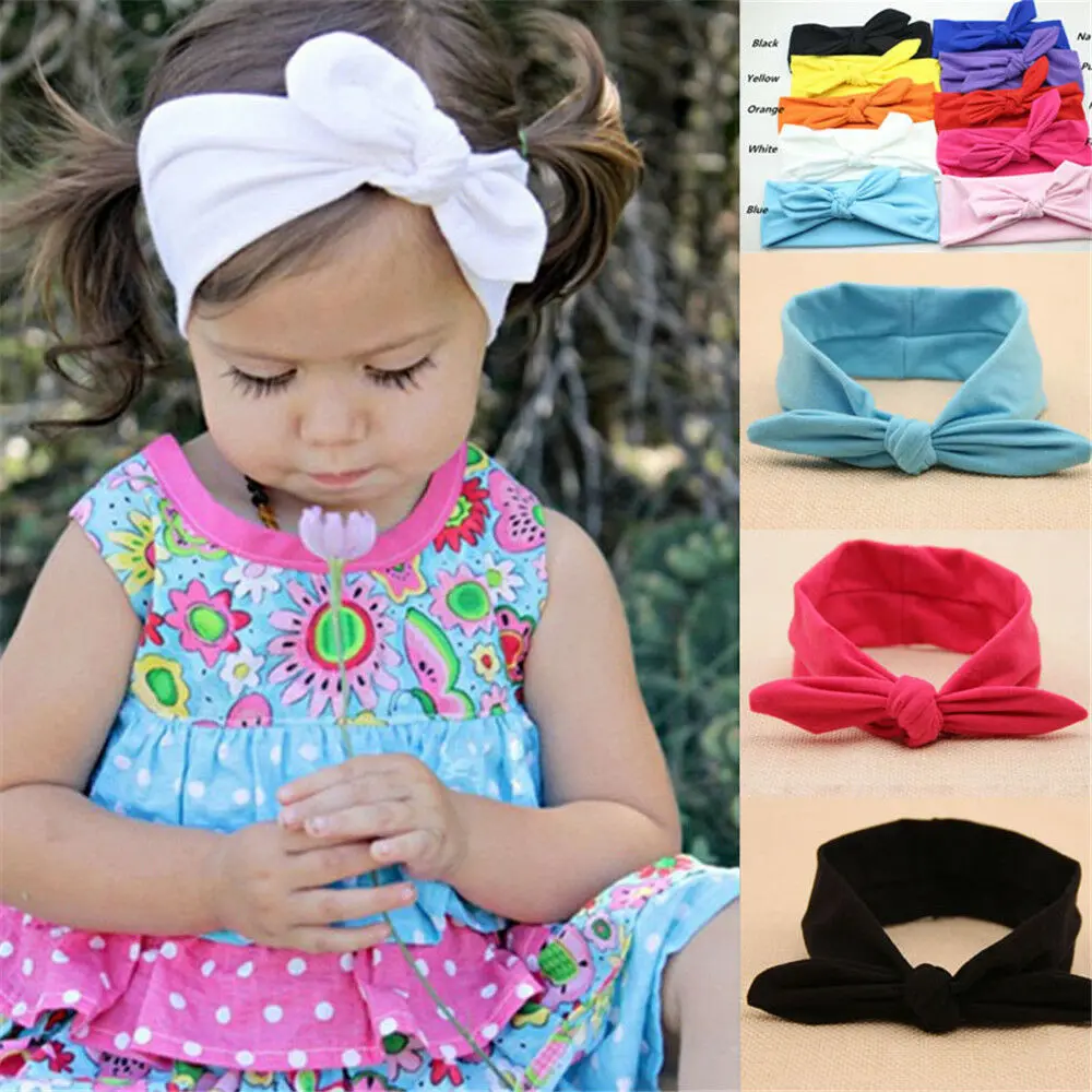 Повязка на голову с бантом для маленьких девочек | Аксессуары одежды