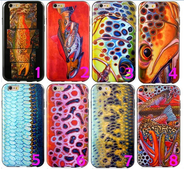 50 pcs/ lot For iphone 6 4.7 inch original ancient fossil fish fashion cell phone case cover newest summer capa celular|phone man|phones with voice