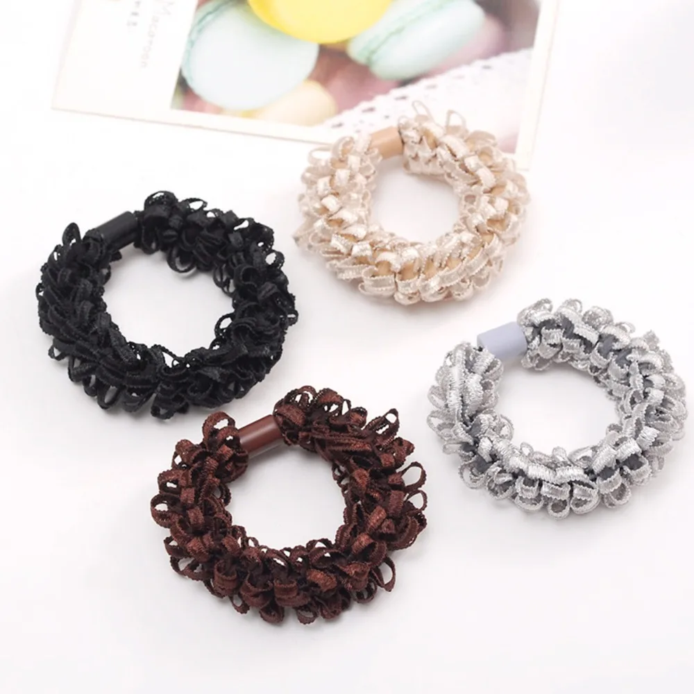 

Утолщенные эластичные ленты для волос в виде кукурузных цветов, резинки для волос, эластичные резинки для волос, женский ободок с кольцом