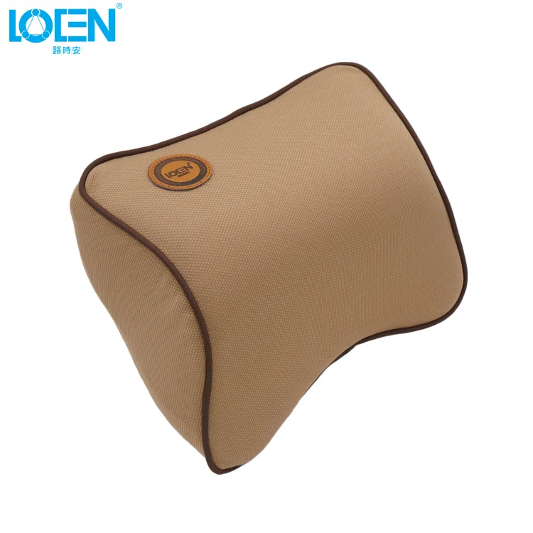 Coffee LOEN 1 шт., Высококачественная Автомобильная поясничная Подушка с эффектом памяти, Автомобильная подушка для шеи, подголовник, поясничная Подушка, тканевая подушка - Цвет: Coffee