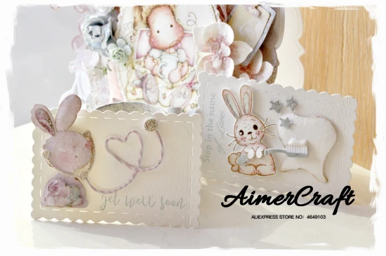 Lovely Rabbit Animal Metal Cutting Dies Scrapbooking Stencil For DIY Paper Card Decorative Embossing Die Cut Craft Dies New