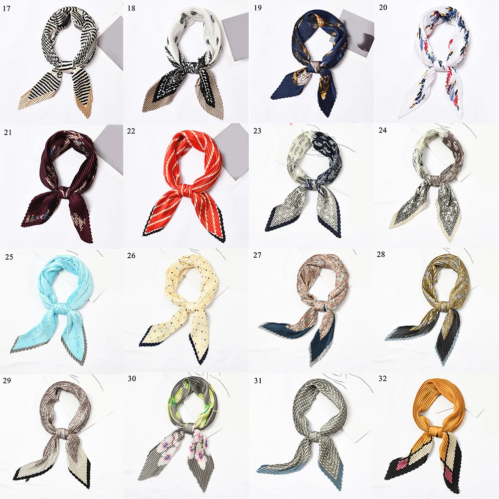 Шарф с пятнистым воротником искусственный шелковый шарф маленький квадратный