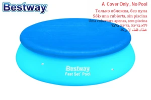 Only Cover!58033 Bestway Swimming Pool Cover Plastic Cover Rain/Leaf Protector Pool Drying Cloth Swimming Basin Lid No Pool!
