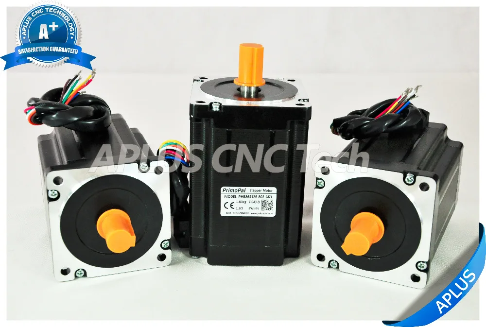 Шаговый двигатель NEMA 34 126 мм 1272oz-in 5.6A 8 проводов для фрезерного станка с ЧПУ |