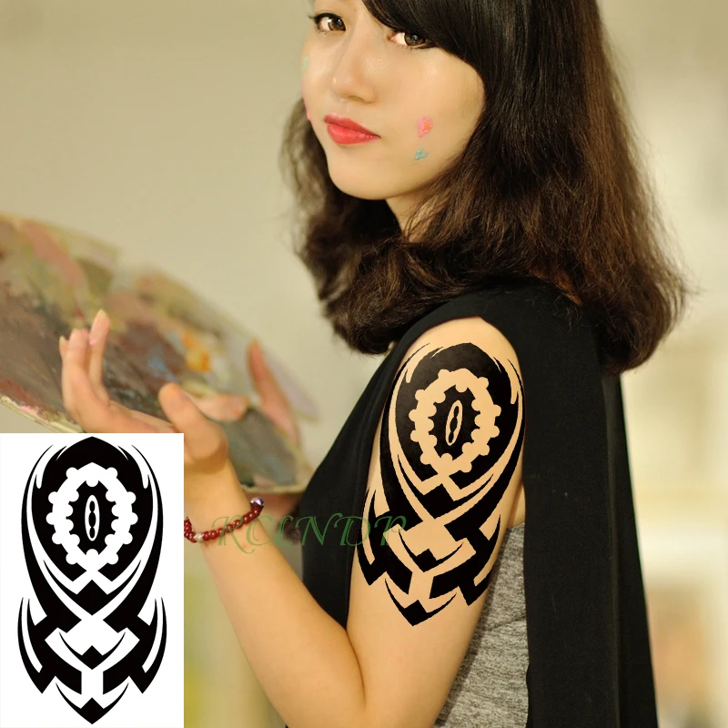 

Waterproof Temporary Tattoo Sticker Tribal totem henna tatto stickers flash tatoo fake tattoos tatouage for girl women men