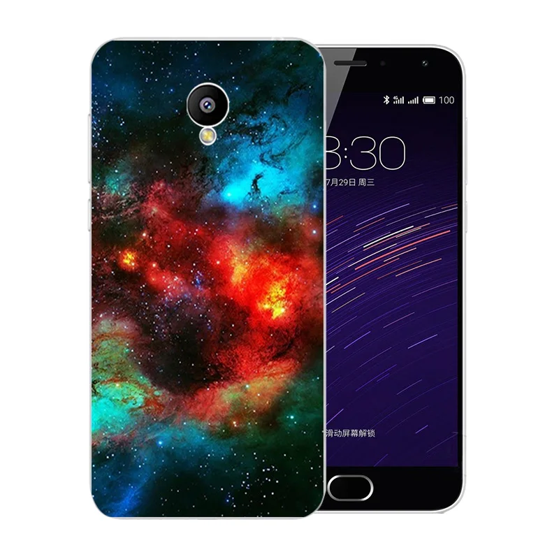 for Meizu M2 Mini Case 5.0 inch Soft TPU Clear Silicone Back Cover Grimace Pattern Meilan Ultra Phone Cases |