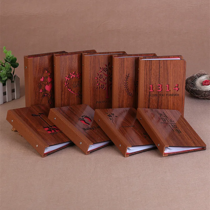 6 дюймов Дерево DIY интерстициальной альбом черный лист ручной работы тема любви