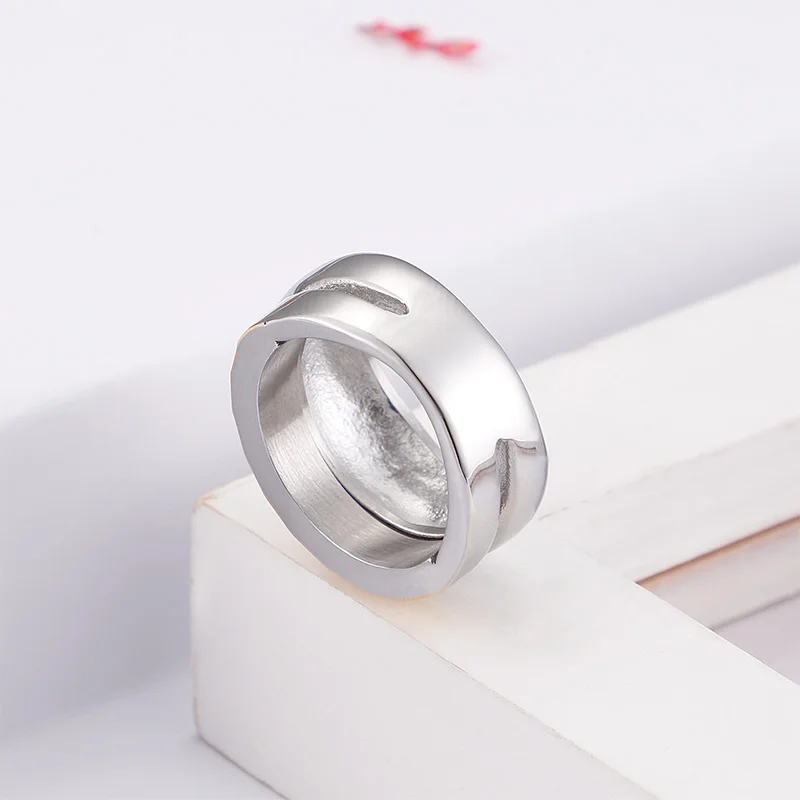 

KALEN Unique Design Stainless Steel Bague Rings For Women Fashion Color & Gold Bridal Sets Smooth Anillos Mujer Party Jewelry