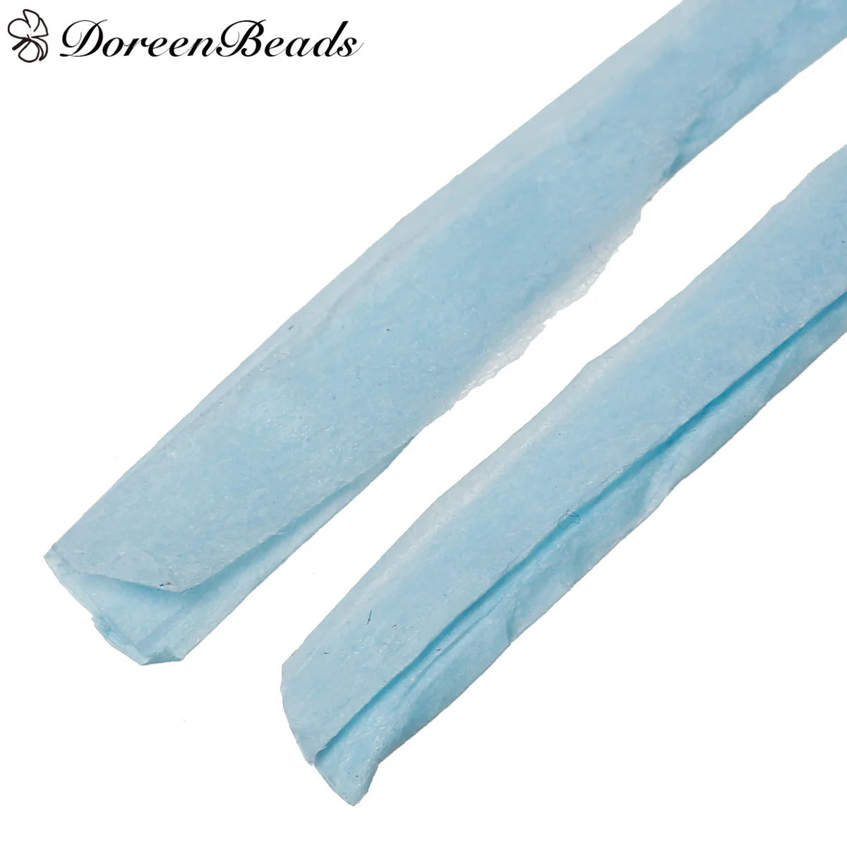 DoreenBeads Raffia Paper Jewelry Ribbon Cord Skyblue 0.2mm 4.0mm-8.0mm 2 Rolls (Approx 20 M/Roll) | Украшения и аксессуары