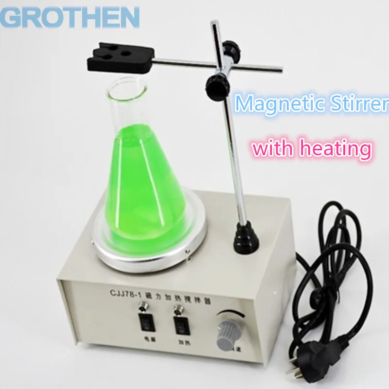 GROTHEN Магнитный мешалка лабораторная магнитная смеситель 0 2000 об/мин 1000 мл 220 В 50 Гц