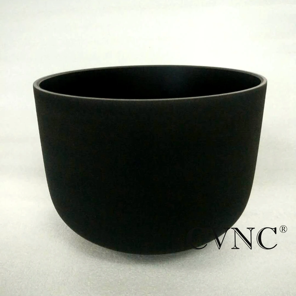 CVNC 1" Note C/D/E/F/G/A/B черная цветная Чакра кварцевый Поющая чаша