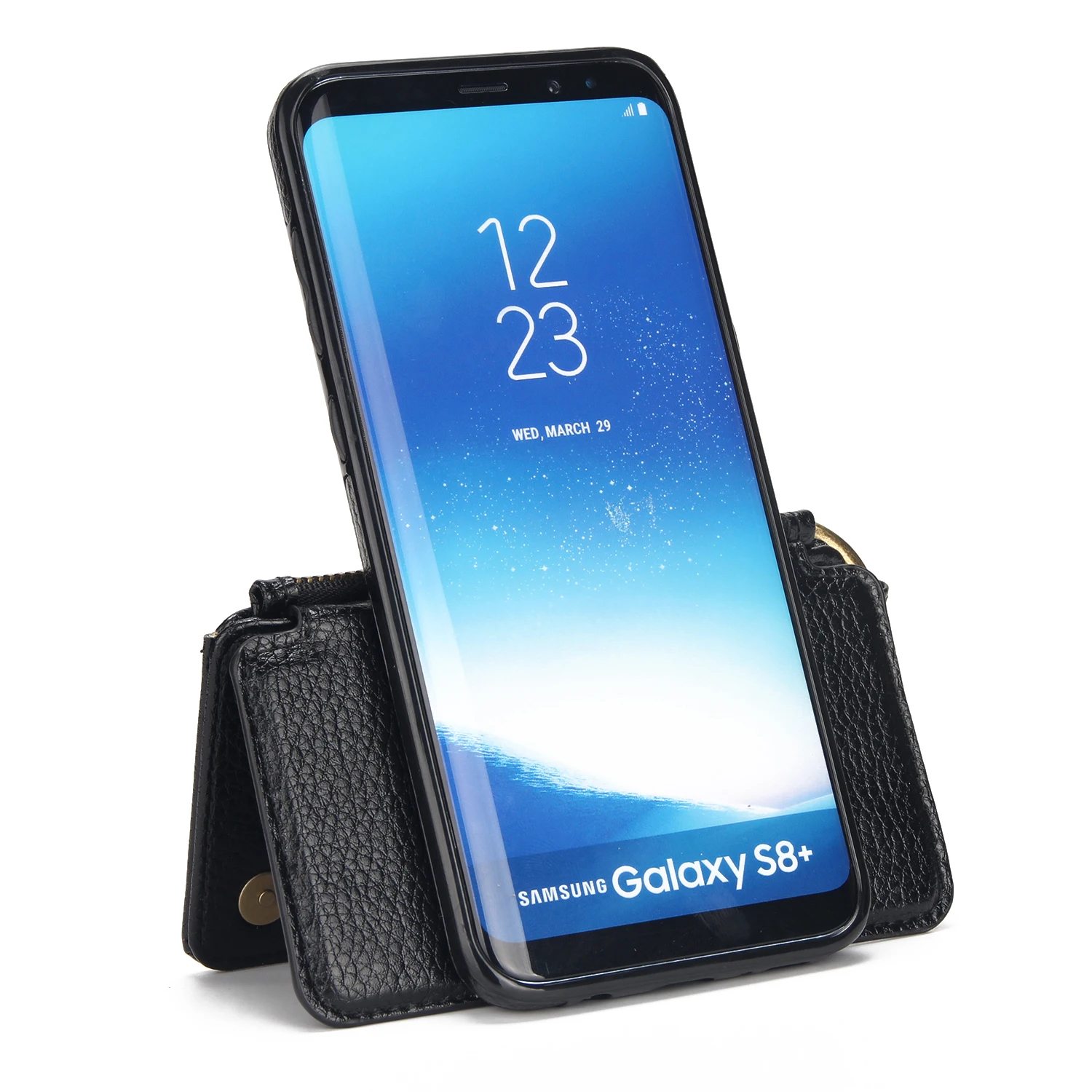 Hxairt Retro Wallet Split Kickstand Leather Case Book Cover Phone Bags for Samsung S8 S8plus S7 S9 S9plus Cases |
