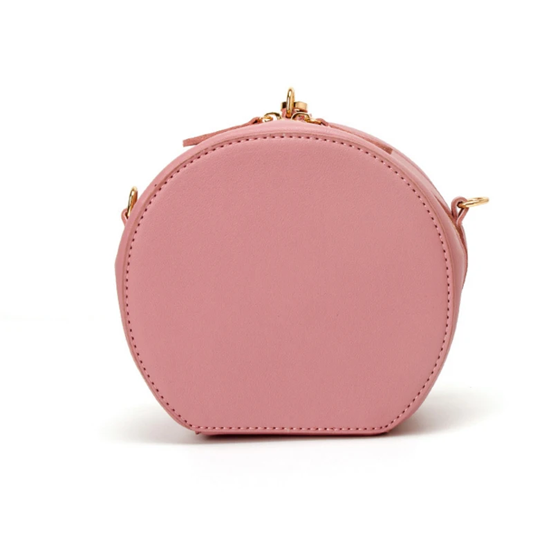 Круглая Женская мини сумка из искусственной кожи сумки через плечо для женщин