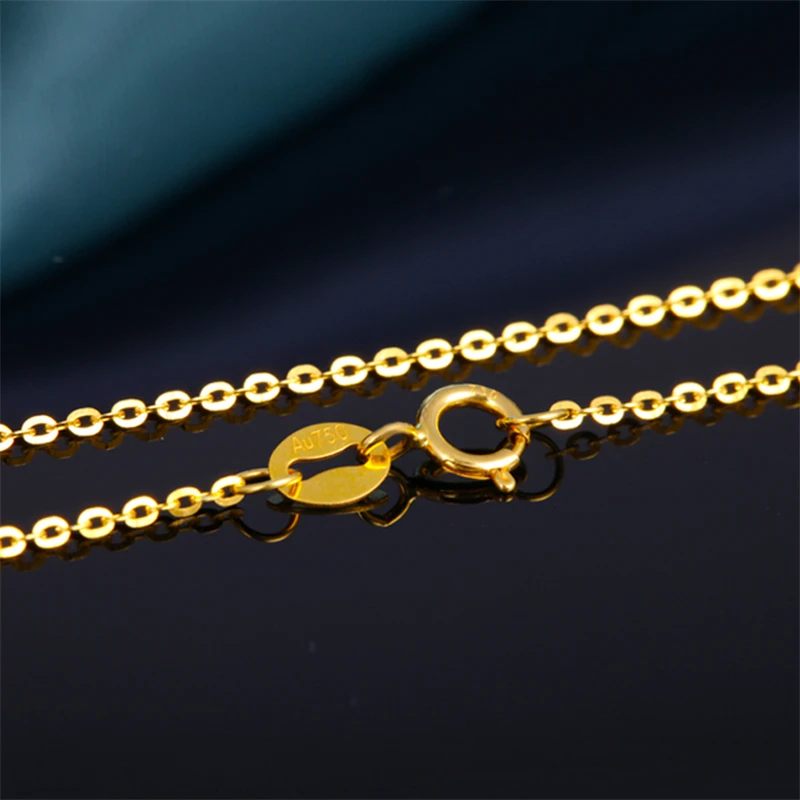 Aazuo, 18 K, белая, желтая, розовая, Золотая цепочка, 16 дюймов, 40 см, Au750, цена по стоимости, цепочка, ожерелье, Wendding, вечерние, подарок для женщин